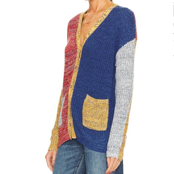 Solid & Striped The Riley Cardigan in applewood combo size small - Picture 4 of 9